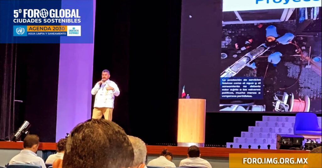 Luis Gerardo Núñez, Gerente de la Junta Municipal de Agua Potable de Mazatlán, Sinaloa, México. Foro Global Ciudades Sostenibles