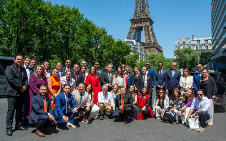 Éléonore Caroit, Gerard Wolf, Claudio Bordi, Chrisitan Peñaloza, Galo Limon, 9º Foro Global Ciudades Sostenibles 2025 en París, Francia - Instituto Mejores Gobernantes, Red Gobierno, Organización Mundial Ciudades Sostenibles